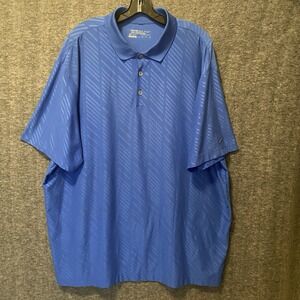 Nike Golf Tour Performance Polo Shirt Mens XXL Blue Dri-Fit Athletic Stretch 2XL